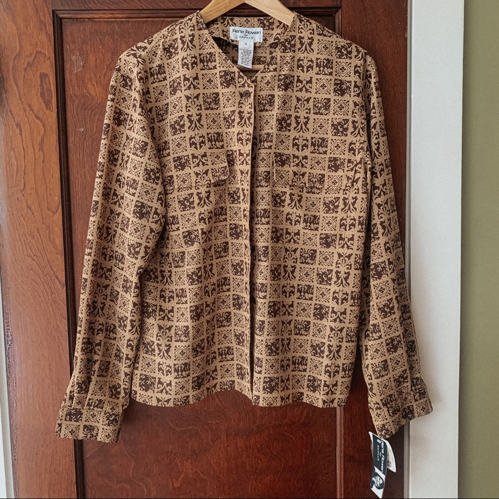 Floral print button down